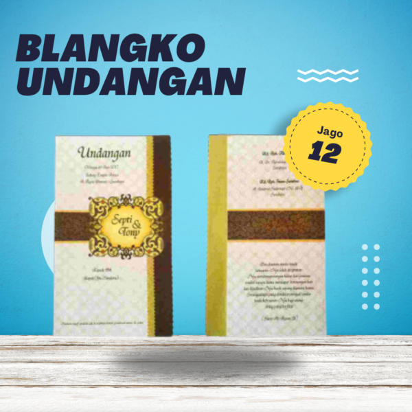 Undangan Blangko Jago 12