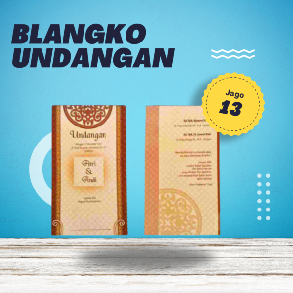 Undangan Blangko Jago 13