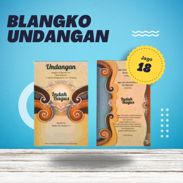 Undangan Blangko Jago 18