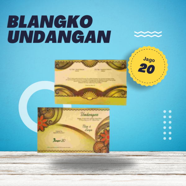 Undangan Blangko Jago 20