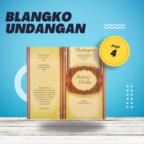 Undangan Blangko Jago 4