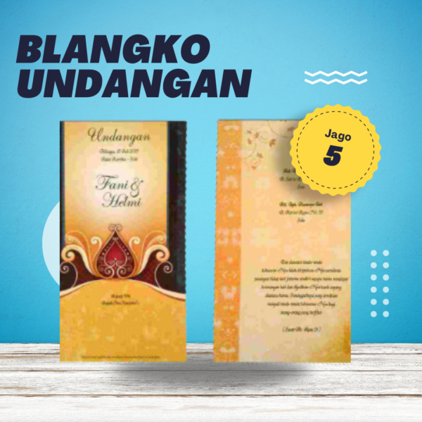 Undangan Blangko Jago 5