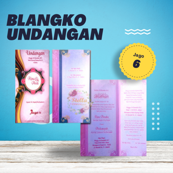 Undangan Blangko Jago 6