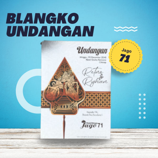 Undangan Blangko Jago 71